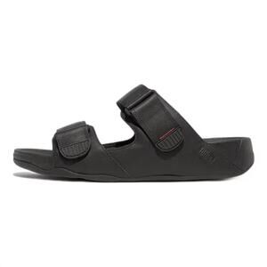 NEW FITFLOP men's gogh moc adjustable strap slide sandal in black